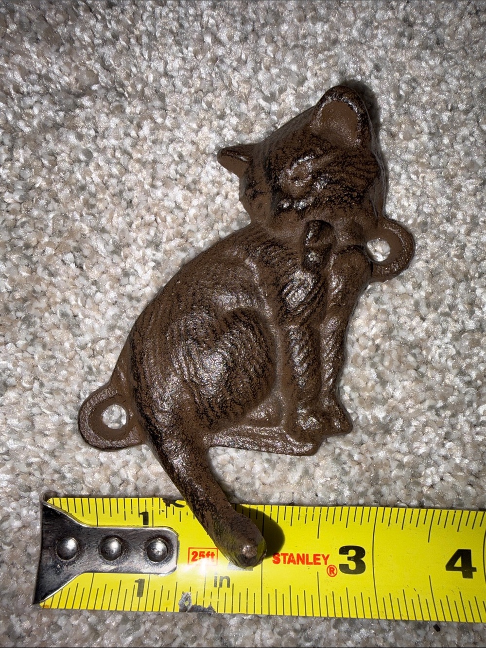 Cast Iron Cat Wall Hook - Picture 6 of 6